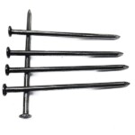 Polished round head smooth handle common iron nail BWG8X3” 4.2×101.6MM