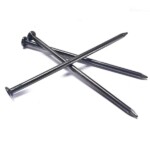 Polished round head smooth handle common iron nail BWG5X6” 5.6×152.4MM