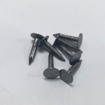 Polished large flat head, smooth shank, diamond point iron clout nail BWG11X3/4” 3.05X19MM