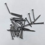 Polished round head smooth handle common iron nail BWG14X1” 2.1X25.4MM