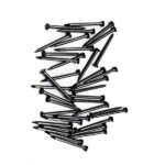 Polished round head smooth handle common iron nail BWG19X5/8” 1.05X16MM