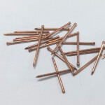 Electroplated copper Brad head smooth shank headless iron nail furniture nails BWG15X1-1/4” 1.8x32MM