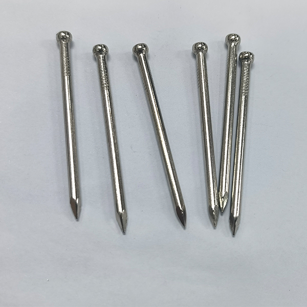 Electroplated nickel Brad head smooth shank headless iron nail furniture nails BWG11X2” 3.05×50.8MM
