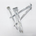 Galvanized large flat head, twisted shank, diamond point iron clout nail BWG11X2-1/2” 3.05X63.1MM