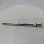 Electric galvanized round head smooth shank double-headed nails 10D 3.76X70MM