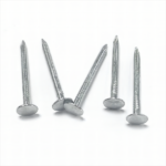 Galvanized large flat head, smooth shank, diamond point iron clout nails BWG11X1-1/2” 3.0X38MM