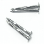 Galvanized large flat head, Twist screw shank, diamond point iron screw nails clout nails BWG10X1-3/4” 3.4X45MM