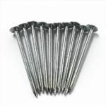 Galvanized large flat head, smooth shank, diamond point iron clout nails BWG12X2” 2.8X50.8MM
