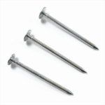 Galvanized large flat head, smooth shank, diamond point iron clout nails BWG12X2” 2.8X50.8MM