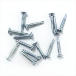 Galvanized White zinc plating Countersunk head With Anti-slip gear Self-drilling Chipboard screw  Fiberboard screw M4.2X25MM