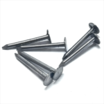 Polished large flat head, smooth shank, diamond point iron clout nails BWG11X1-1/4” 3.0X32MM