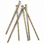 Galvanized Yellow zinc plating twisted shank, Countersunk,Checkered head, iron nails common nails screw nails 4.2x125MM BWG8X5″