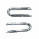 Galvanized barbed U Type nails  Fence staples(BWG9 x2”  3.76X50MM)