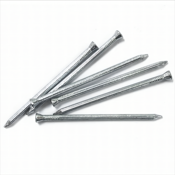 Galvanized panhead head fluted shank concrete nails  cement nails steel nails 3.4x75MM  3″
